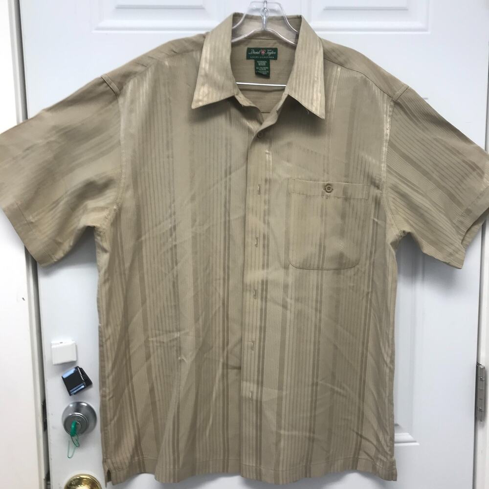 Button Down David Taylor Collared Shirt Size LG NOC3443